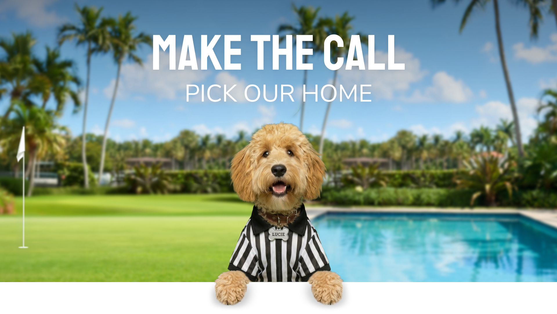 make the call pick our home - Super Bowl Landing page header
